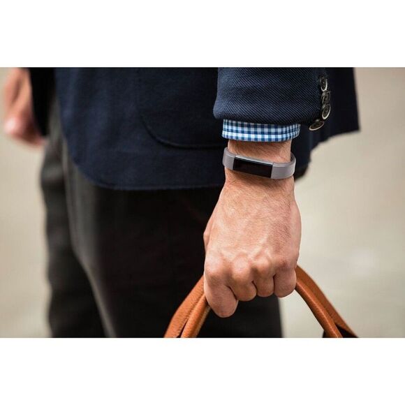 Fitbit Large Grey Alta Genuine Leather Band Replacement Accessory New in Box! - Picture 5 of 5